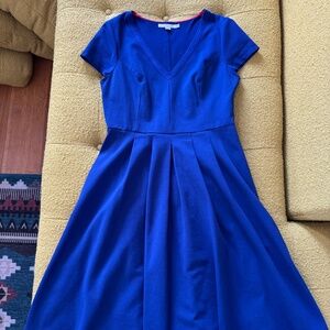 Boden dress Royal Blue fit flare size 10